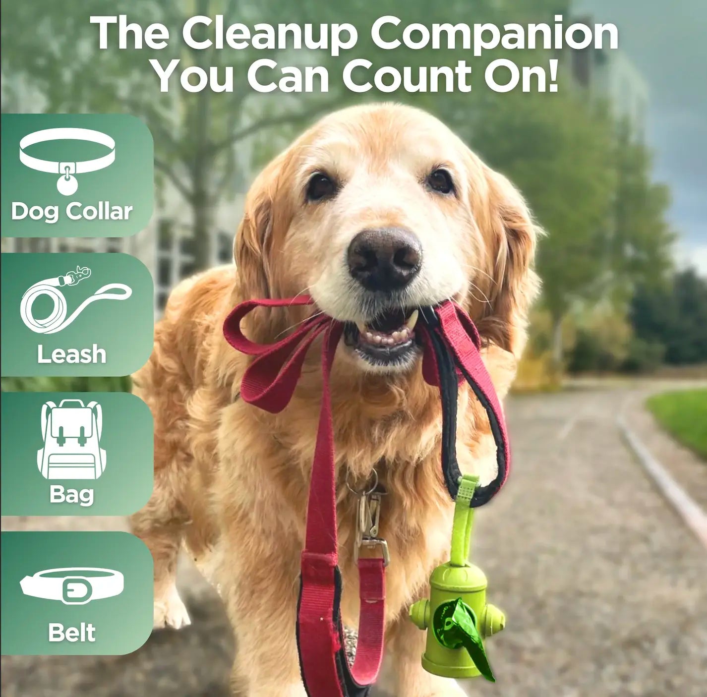 The Original Poop Bags Hydrant Bag Holder Dispenser with 15 Poop Pet Poop Bags Poop Bag